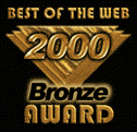 Neilsen Web Sites and Graphics Best of the Web Bronze Award 2000